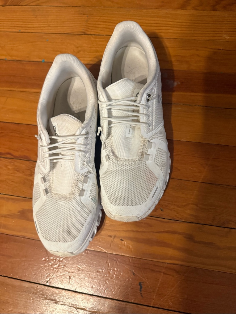 Women's White Athletic Lace-Up Sneakers